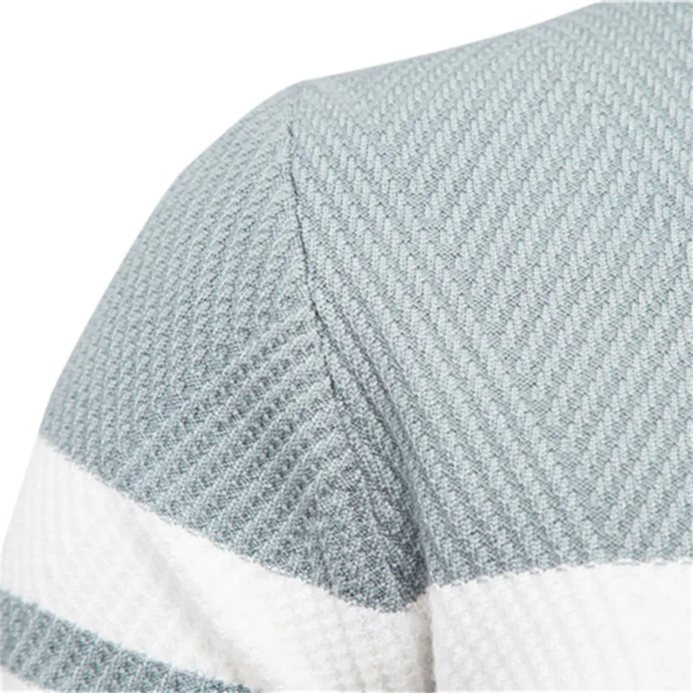 Zander Field Stripe Cotton Crewneck | Belevite