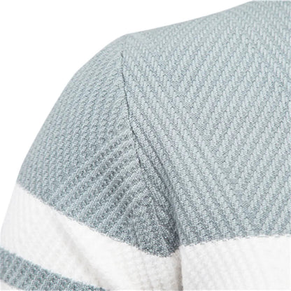 Zander Field Stripe Cotton Crewneck | Belevite