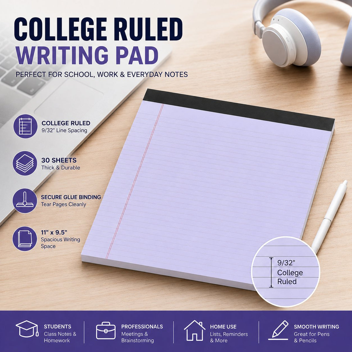 WriteEase – Double-Sided Legal Pad for Organized Notes