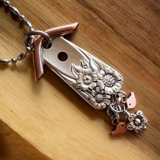 WhimsyPerch - Handcrafted Birdhouse Pendant