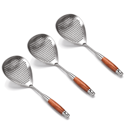 ChefWood – Wooden Handle Stainless Steel Skimmer