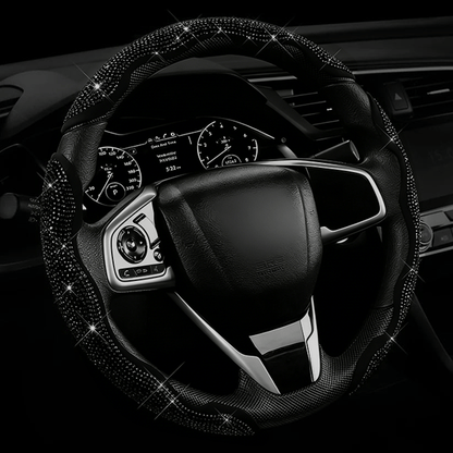 LuxiDrive – Crystal Studded Steering Wheel Cover