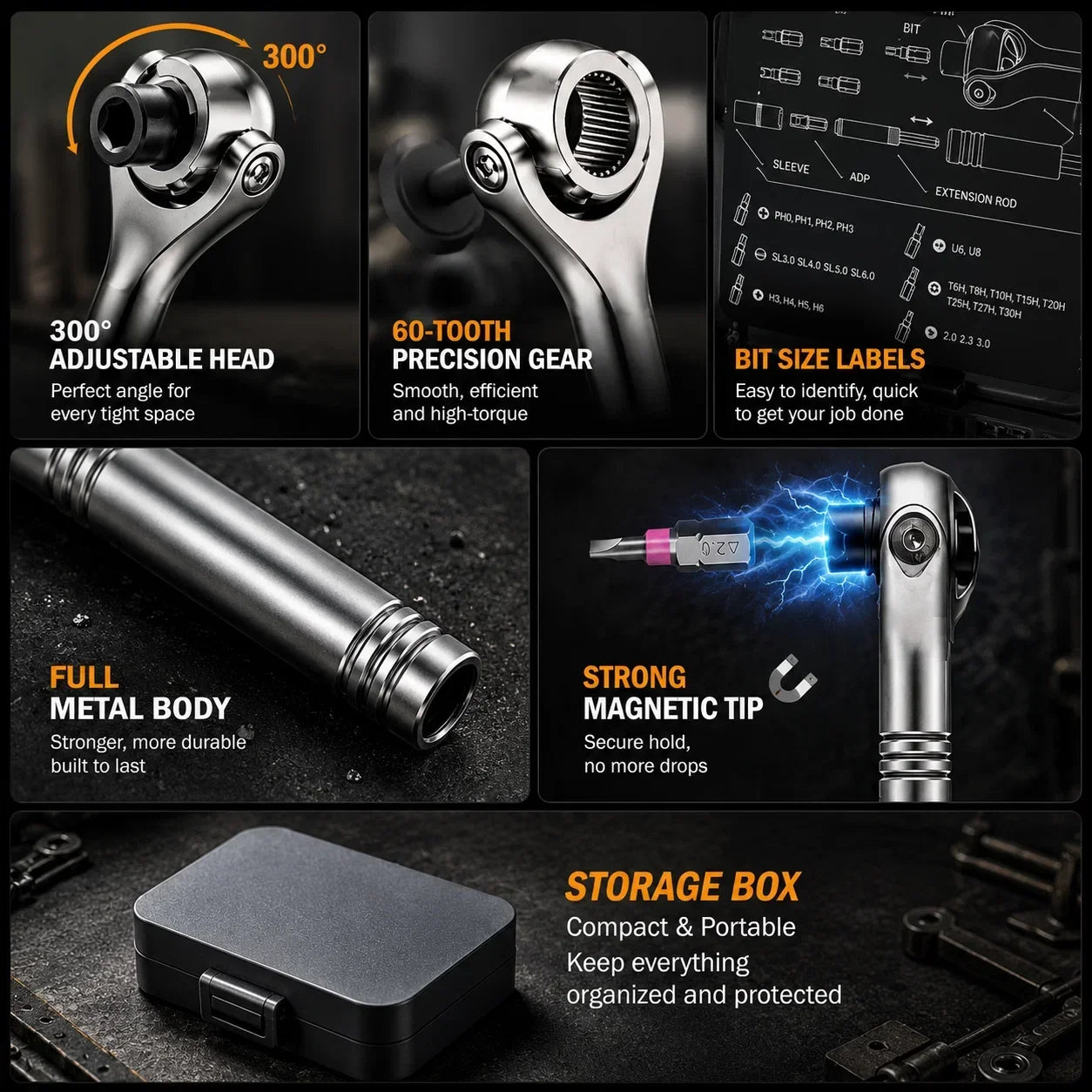 TorquePro | 40-in-1 Ratchet Screwdriver Set