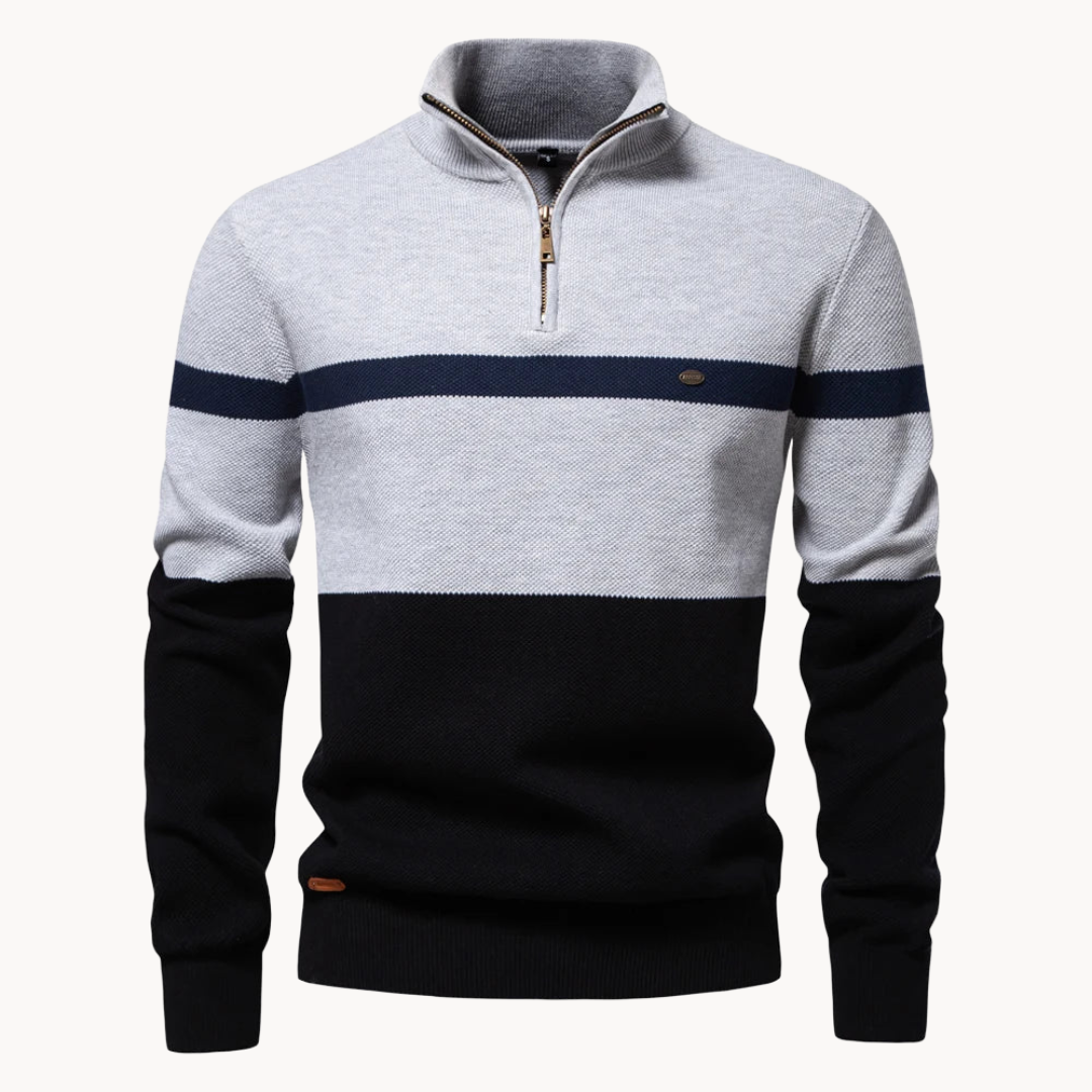 Connor Quarter Zip Sweater | belevite