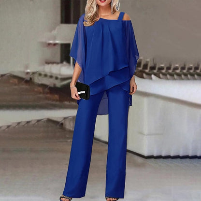PureLuxe – Women’s Layered Chiffon Outfit Set