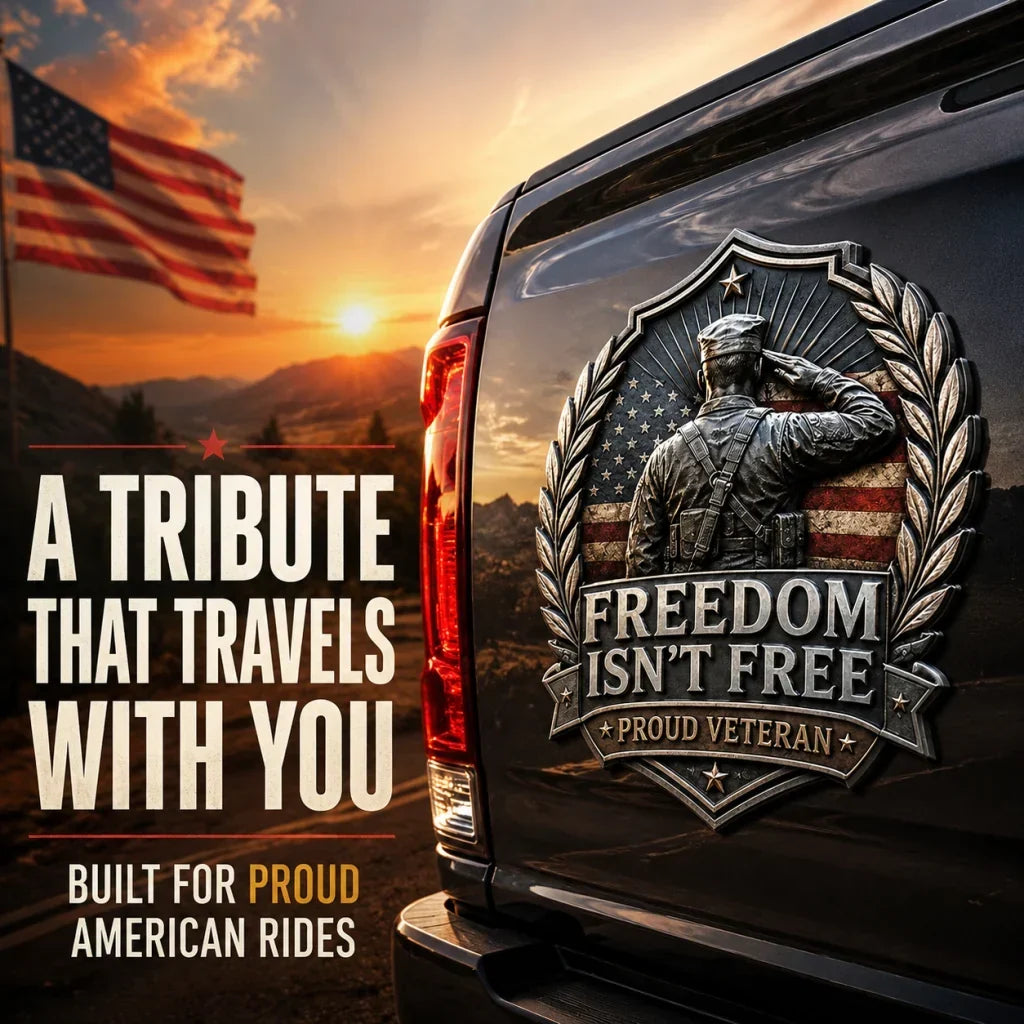 PatriotDrive – “Freedom Isn’t Free” Vehicle Emblem