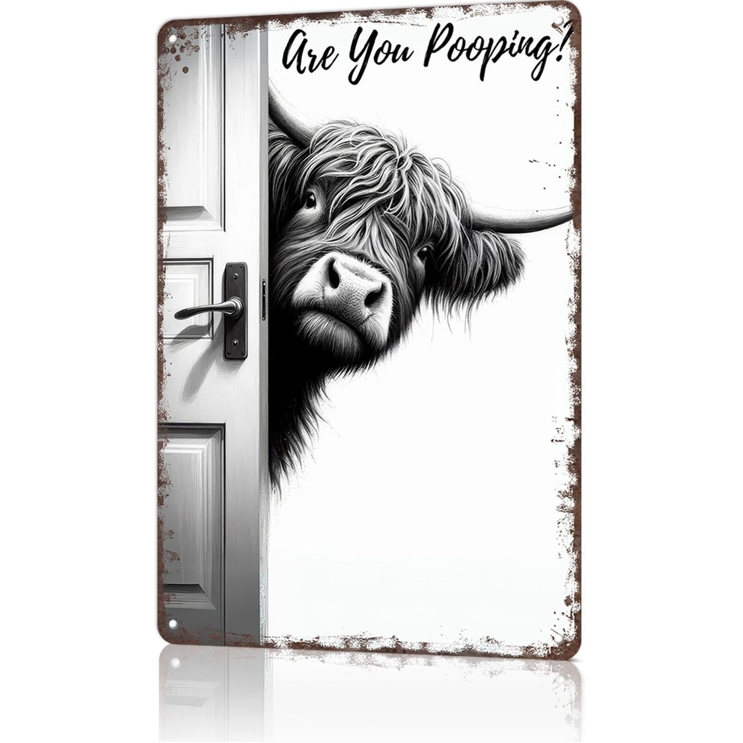 Rustic Chuckles - Quirky Highland Cow Decor