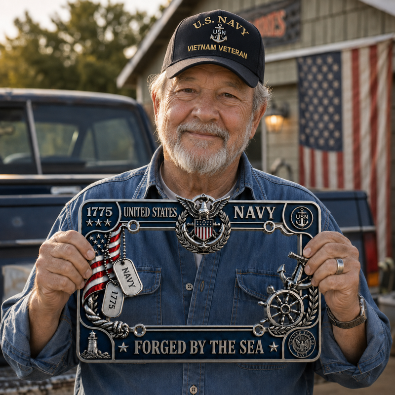 PatriotShield – U.S. Navy Heritage Sea Plate Frame