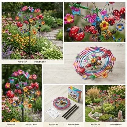 TwinkleBloom – Solar Flower Garden Décor