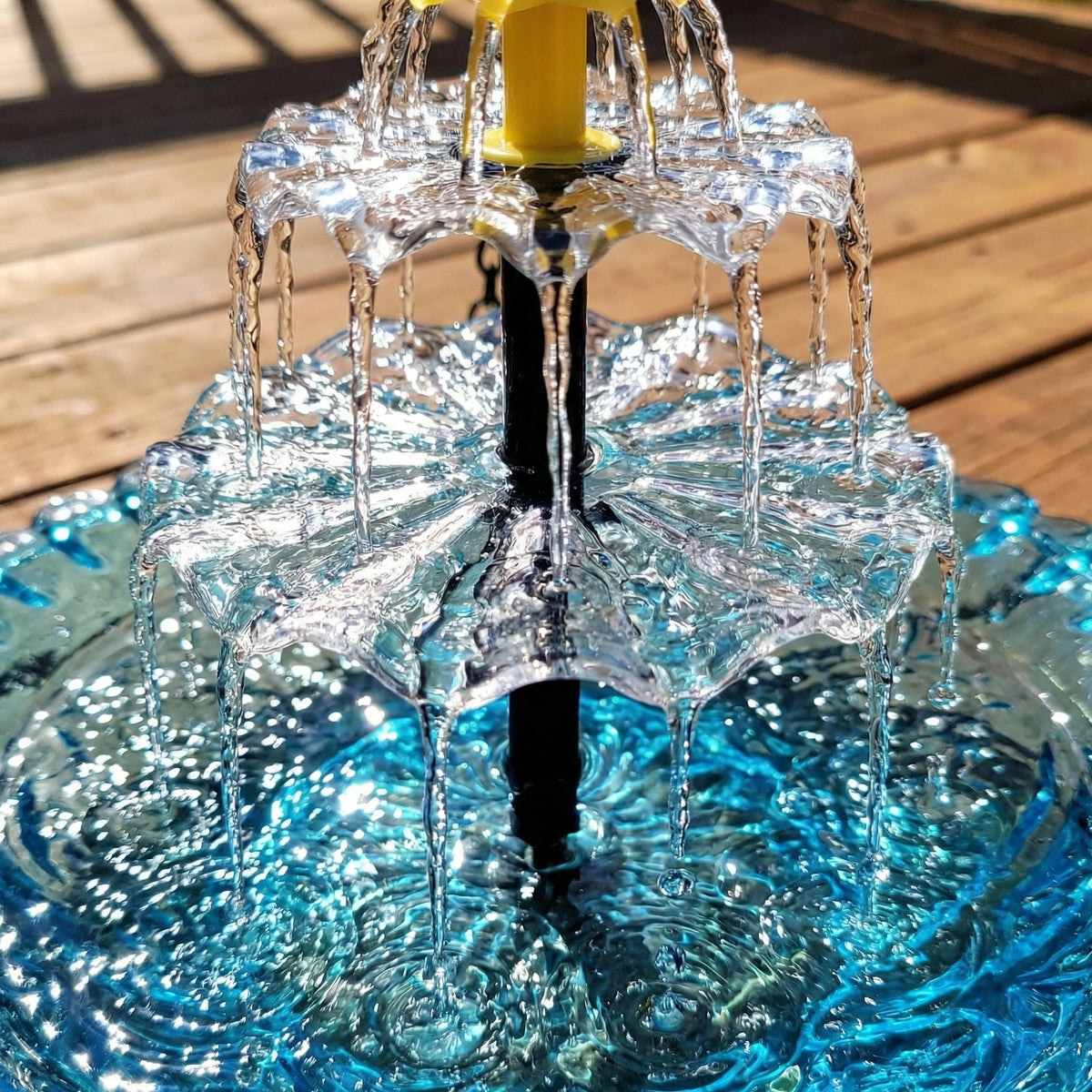 FeatherFlow – Solar Bird Bath Fountain for Gardens