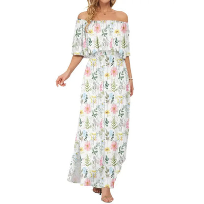 GraceLoom – Flowing Shoulder Dress