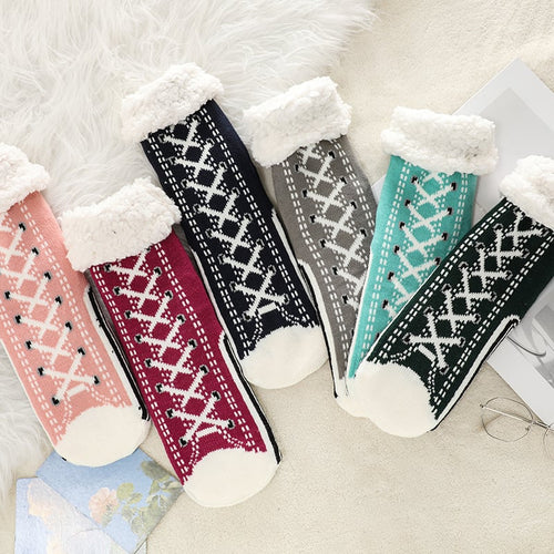 ToastyToes - Non-Slip Fleece Slipper Socks