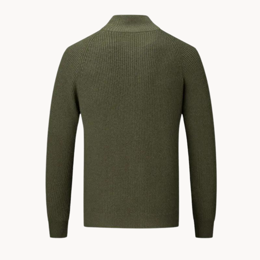 Colton Cashmere Zip Sweater | belevite