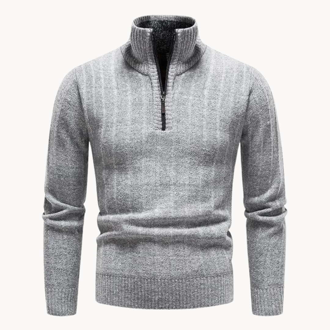 Freddie Quarter Zip Sweater | belevite