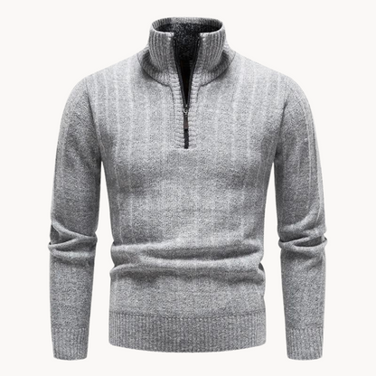 Freddie Quarter Zip Sweater | belevite
