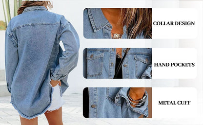UrbanChic – Stylish Denim Jacket for Women