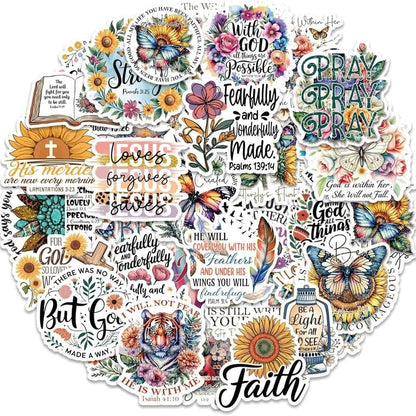 FaithGlow - Inspirational Bible Sticker Set