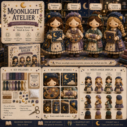 TinyWorlds – Cozy Patchwork DIY Craft Kit Collection