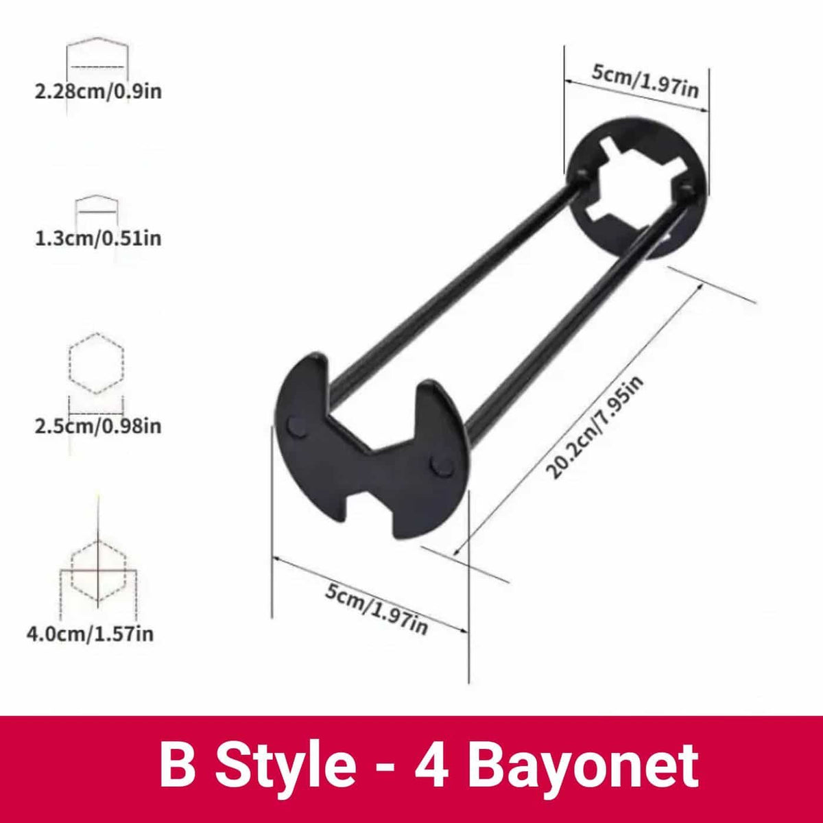 PlumbFlex - Compact Multi-Function Repair Wrench