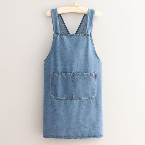 ApronMuse - Premium Soft Denim Cross-Back Apron