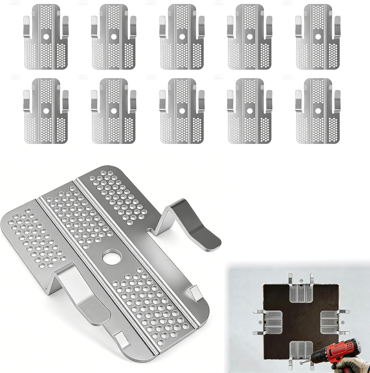 WallMate – No-Stud Drywall Repair Support Clip Kit