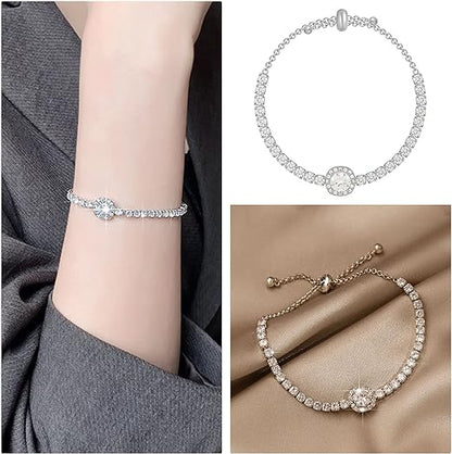 AureliaShine – Premium Sparkling Moissanite Bracelet