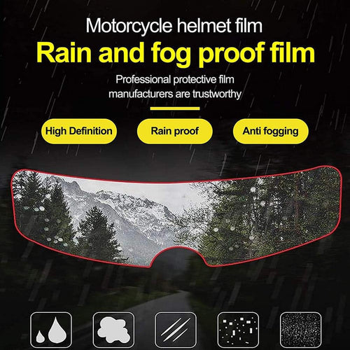 ClearRide – Anti-Rain and Fog Helmet Film