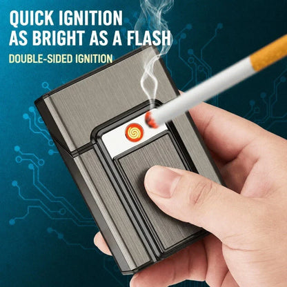 IgniteCase – 2 In 1 Cigarette Holder with USB Rechargeable Lighter