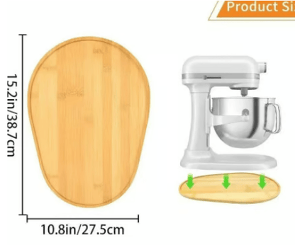 SlideEase – Food-Grade Bamboo Mixer Moving Tray