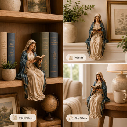 DivineRest - Virgin Mary Reading Figurine