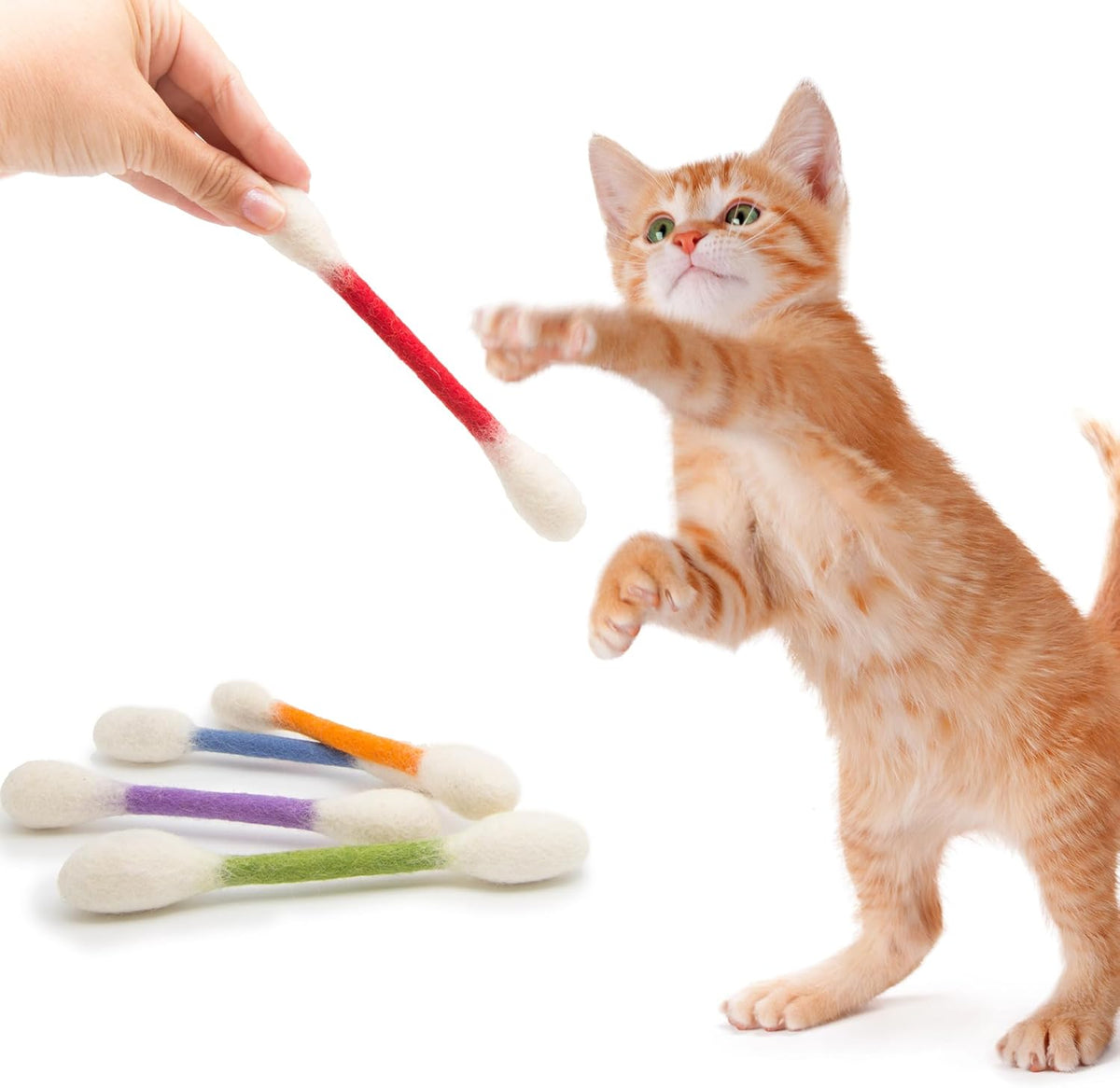 WhiskerFun – Multi Cat Swab Toy Set