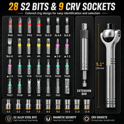 TorquePro | 40-in-1 Ratchet Screwdriver Set