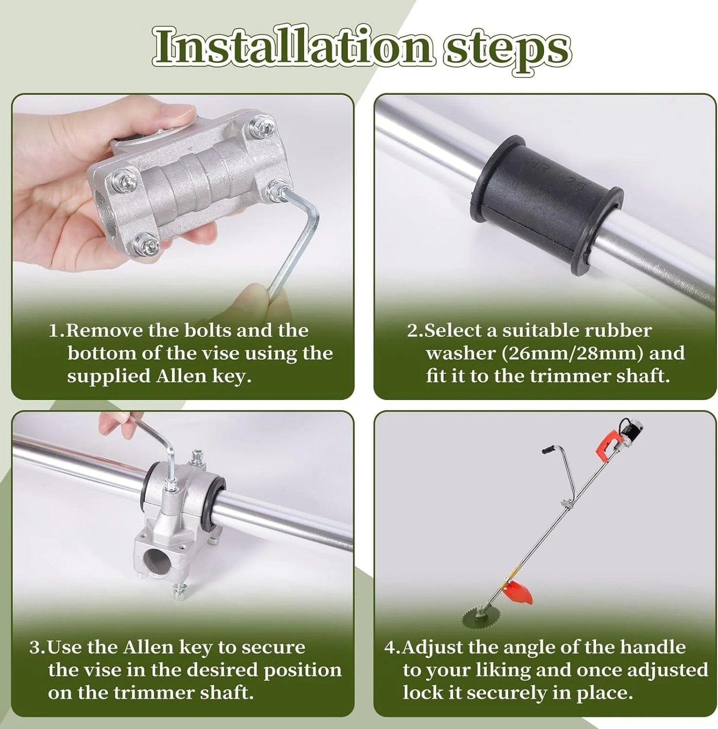 🔥 Best-Seller – Ergonomic String Trimmer Handle Extension for Better Grip & Control