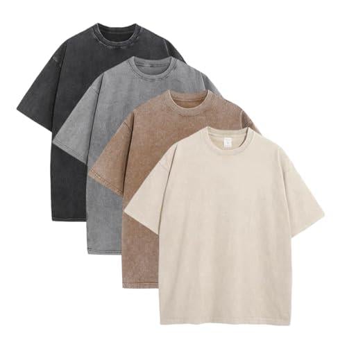 Oversoul – Relaxed Fit Acid Wash Tees