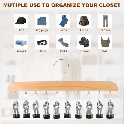 ClipNest – 10-Clip Space Saving Closet Organizer