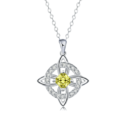 Hecatea – Witch’s Knot Birthstone Necklace