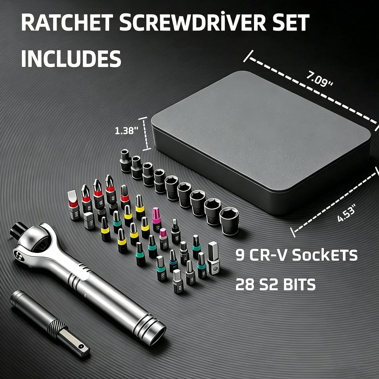 TorquePro | 40-in-1 Ratchet Screwdriver Set