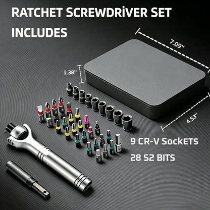 TorquePro | 40-in-1 Ratchet Screwdriver Set