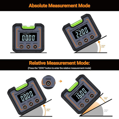 AnglePro – 0–360° Digital Angle Finder Level Tool