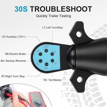 VoltVerify – 7-Pin Trailer Light Tester