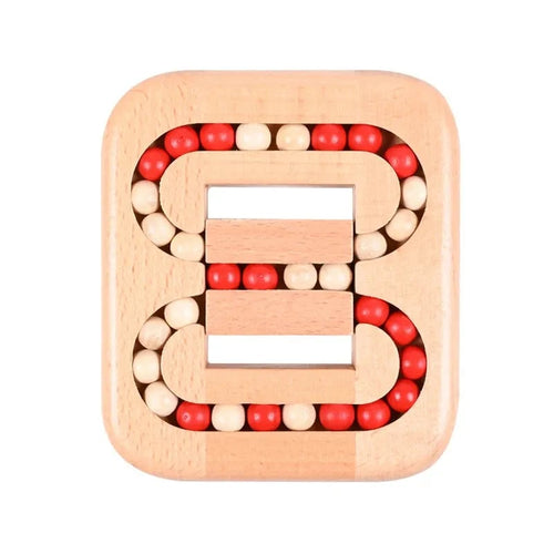 TwistCraft – Magic Bean Rotating Wooden Puzzle Toy
