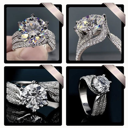 RomaBrilliance – Elegant 5 Carat Moissanite Ring