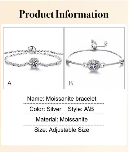 AureliaShine – Premium Sparkling Moissanite Bracelet