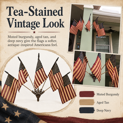 HeritageForge – Rustic Flag Cast Iron Wall Display