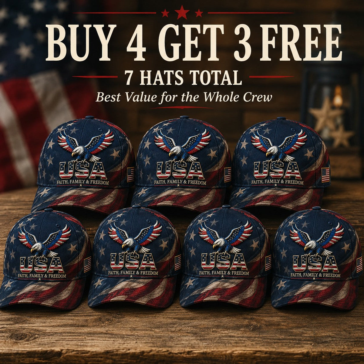 LibertyWear – Faith Family Freedom Hat