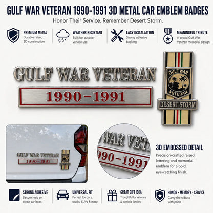 ValorBadge – 1990–1991 Desert Storm Car Badge