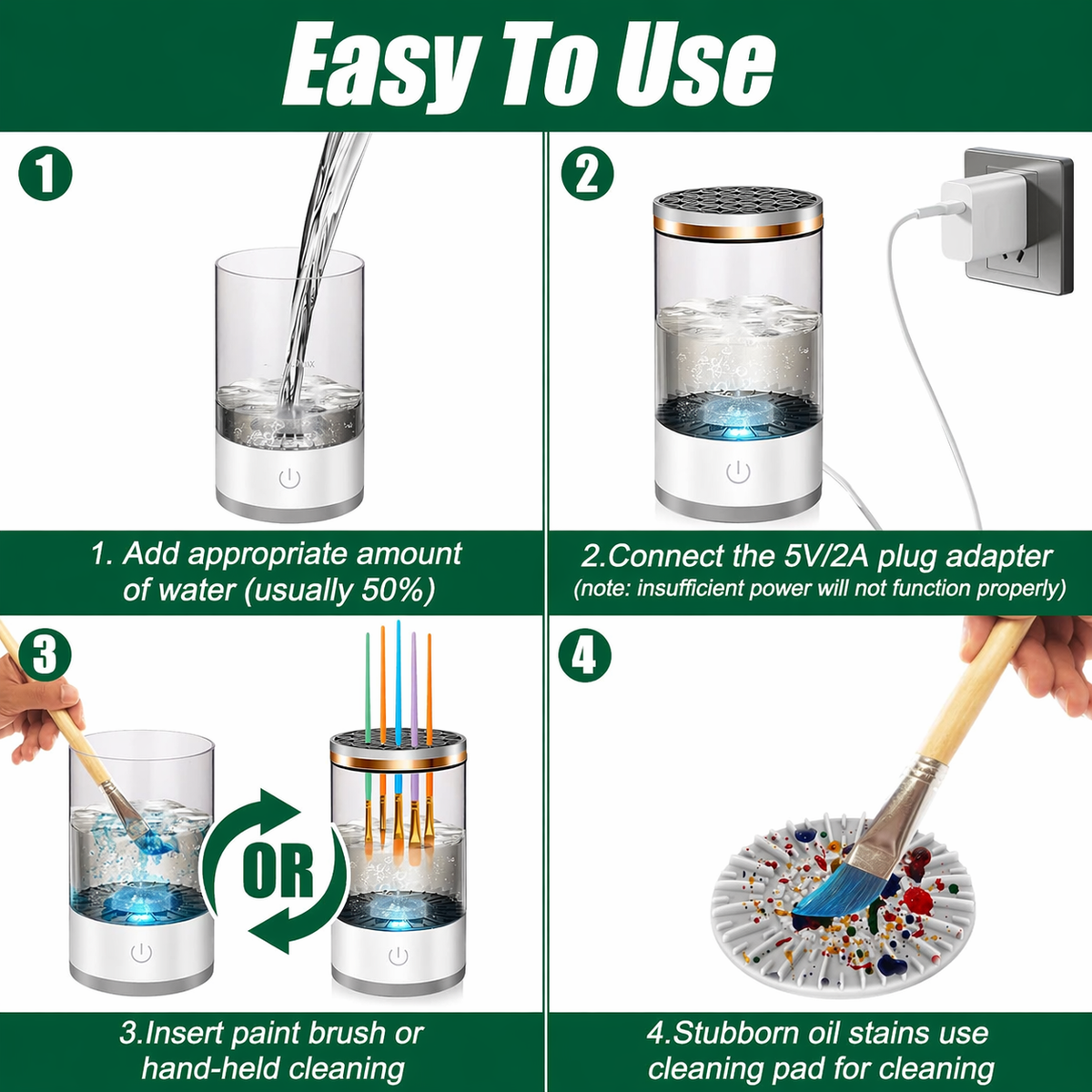 SpinClean – Portable Brush Cleaning Machine