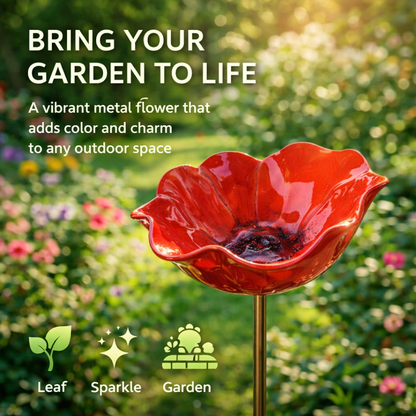 BloomForge – Handcrafted Metal Floral Garden Stake