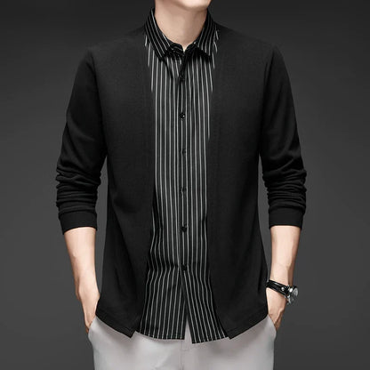 Gianluigi™ – Italian Cut 2-in-1 Cardigan Shirt