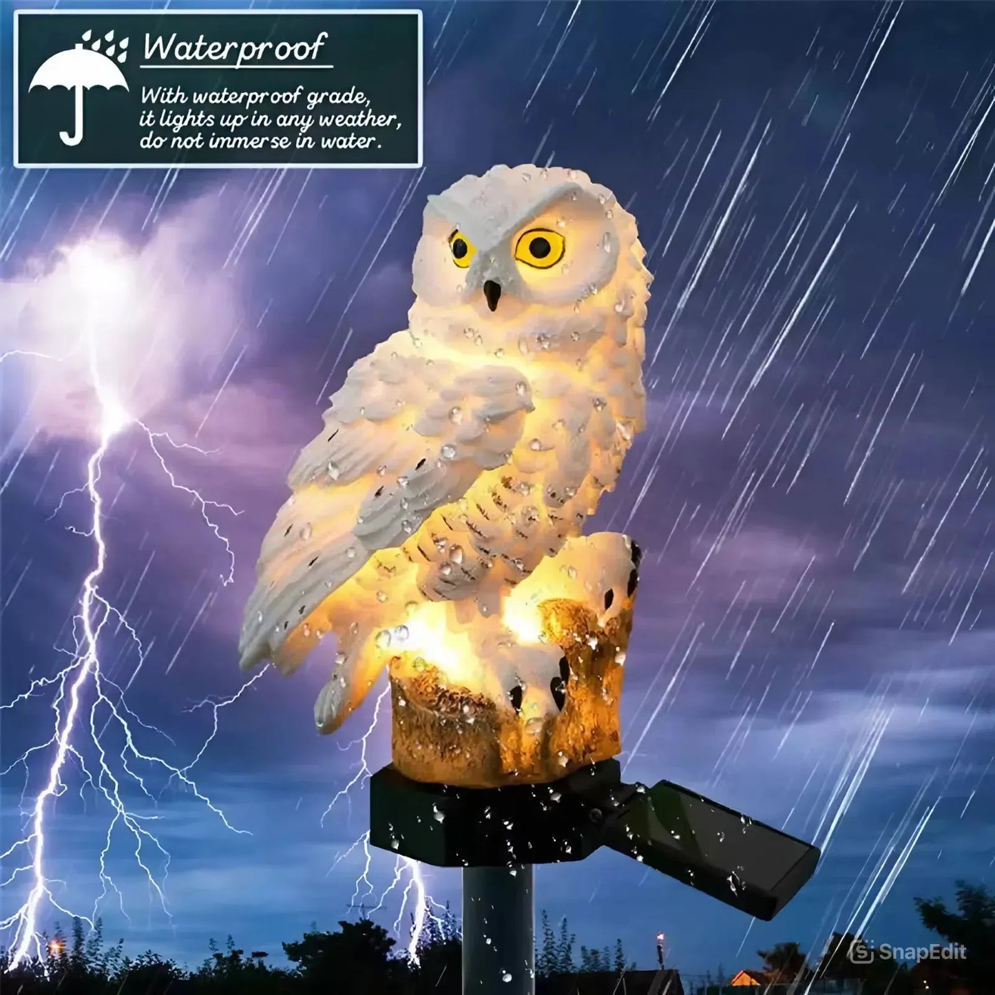 OwlShine – Solar-Powered Garden Owl Light
